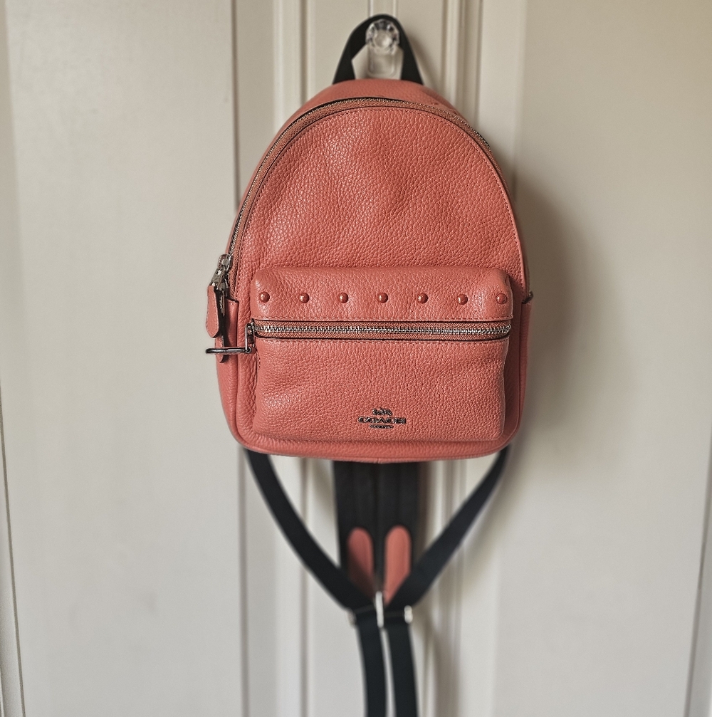 Coach "Charlie" Backpack/Purse 🧡🖤No# K1821 - F45070